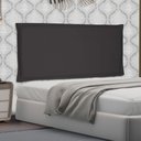 Ver imagem 2 de Cabeceira Painel Casal 1,40m Veneza Suede - Pallazio - Preto