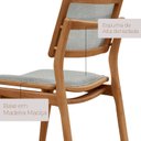 Ver imagem 5 de Mesa de Jantar com 4 Cadeiras Madeira Maciça/MDF Maia - Eloá Quartzo/Imbuia Natural/Cinam. Imbuia/ L