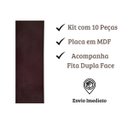 Ver imagem 3 de Cabeceira Estofada Suede Cama King 10 Placas Suede 20x60cm:marrom