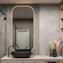 Ver imagem 1 de Espelho Retangular com Luz Neutra 95x55 Cm