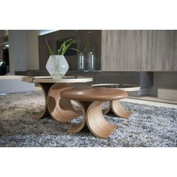 Puff Arbo Couro Liso Cerentini - 3