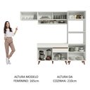 Ver imagem 6 de Armário de Cozinha Completa 260cm Branco Reims Madesa 07