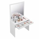 Ver imagem 4 de Penteadeira com Espelho e Aéreo MDF Altezza Belmax:Branco