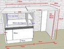 Ver imagem 3 de Bancada Bar para Embutir Micro-ondas e Cervejeira Frigobar Adega