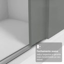 Ver imagem 6 de Guarda-Roupa Casal com Pés 3 Portas de Correr de Espelho Reno Madesa