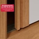 Ver imagem 6 de Guarda-roupa 2 Portas de Correr 2 Gavetas Easy Light com Espelho e Pés Amendoa Clean/off White/amen