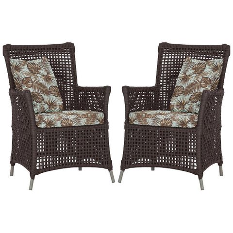 Poltronas Igapó Alumínio Pintura Fendi Corda Náutica E6 Marrom