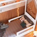 Ver imagem 5 de Cama Montessoriana Infantil Estilo Casinha 2 Gavetões 201cm Cor:branco