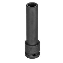 Soquete De Impacto Sextavado Longo Em Aço Cromo Molibdênio 1/4\" Encaixe 1/4\" - Tramontina Pro - 1 Soquete De Impacto Sextavado Longo Em Aço Cromo Molibdênio 1/4\" Encaixe 1/4\" - Tramontina Pro - 1