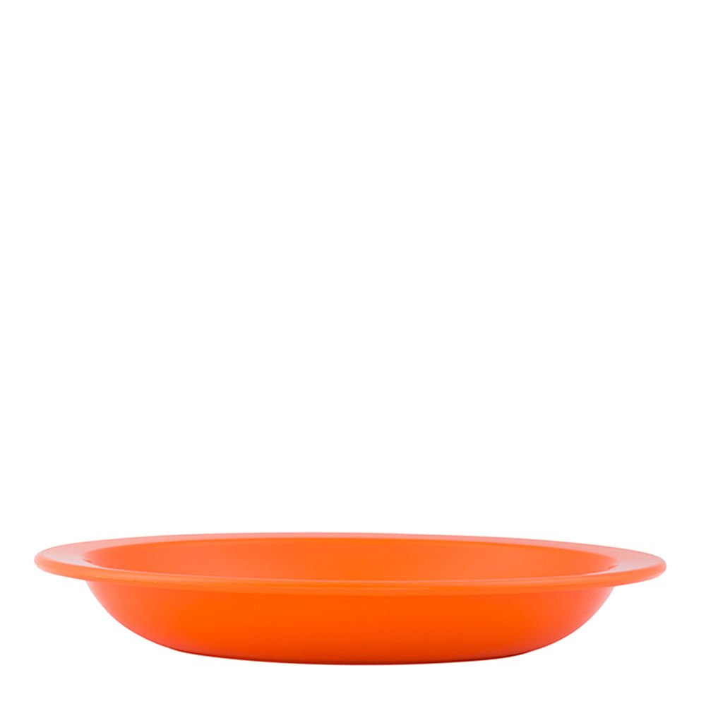 Prato Elegance Fundo Redondo 22cm Laranja em Policarbonato Linha Profissional Cook VEM - 2