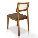 Ver imagem 5 de Cadeira de Jantar e Living Millie com Tela Natural Estofada Linho - Desk Design