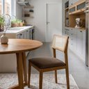 Ver imagem 2 de Cadeira de Jantar e Living Millie com Tela Natural Estofada Linho - Desk Design