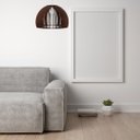 Ver imagem 2 de Luminária Teto tipo Pendente CASABLANCA MDF - Completa - Cor: Marrom