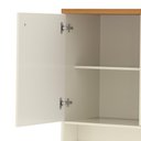 Ver imagem 4 de Aparador Buffet 3 Portas Tampo Mdp 25mm Zeus - Via Nossa - Off White e Naturale