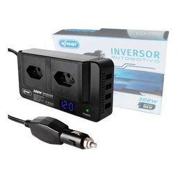 Inversor Carro 12v Acendedor P/ Tomada 110v Conversor +4 Usb - 3
