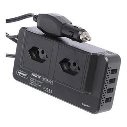 Inversor Carro 12v Acendedor P/ Tomada 110v Conversor +4 Usb - 5