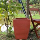 Ver imagem 1 de Kit 3 Vaso Planta 45x35 Moderno Trapézio Polietileno - TERRACOTA 016