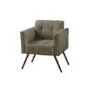 Ver imagem 1 de Poltrona Decorativa Bia Couro Natural Fendi - Gran Belo