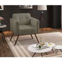 Ver imagem 2 de Poltrona Decorativa Bia Couro Natural Fendi - Gran Belo