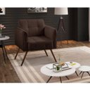 Ver imagem 2 de Poltrona Decorativa Bia Couro Natural Conhaque - Gran Belo