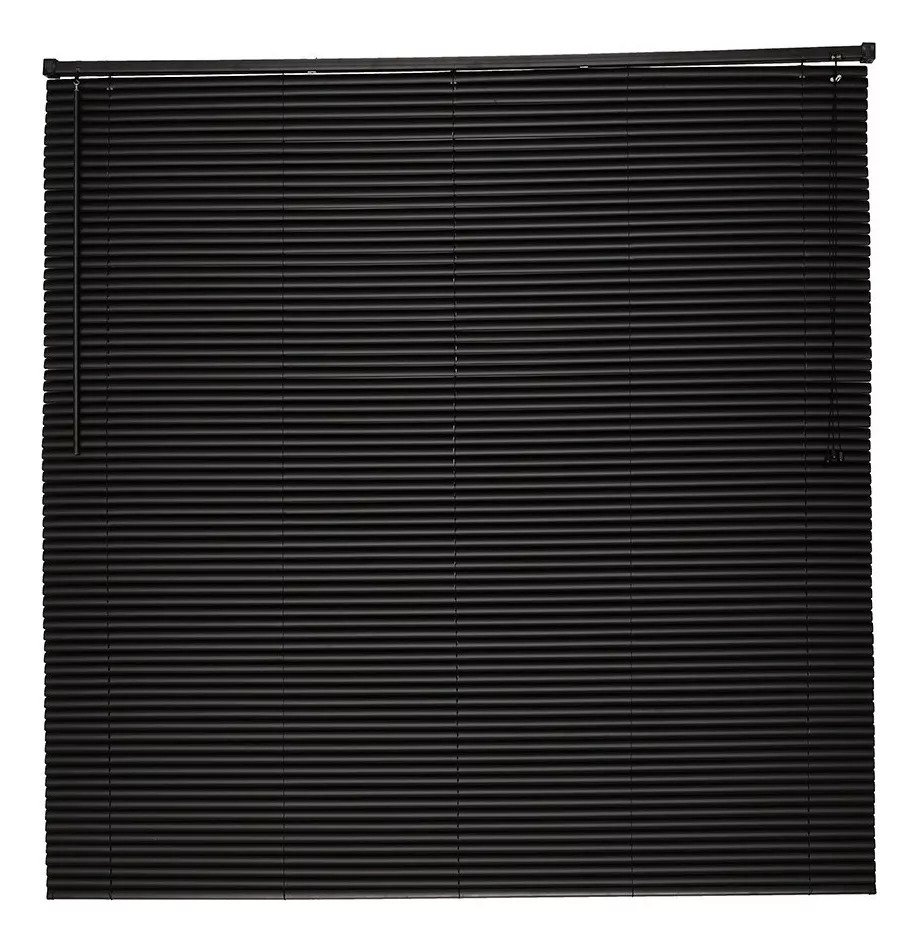 Persiana Horizontal de Pvc- 0,80x1,30m Cortina Off Blackout Preto - 2