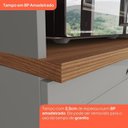 Ver imagem 7 de Cozinha Modulada Compacta 5 Peças 100% MDF com Torre Quente e Cristaleira Americana Cinza/Nature
