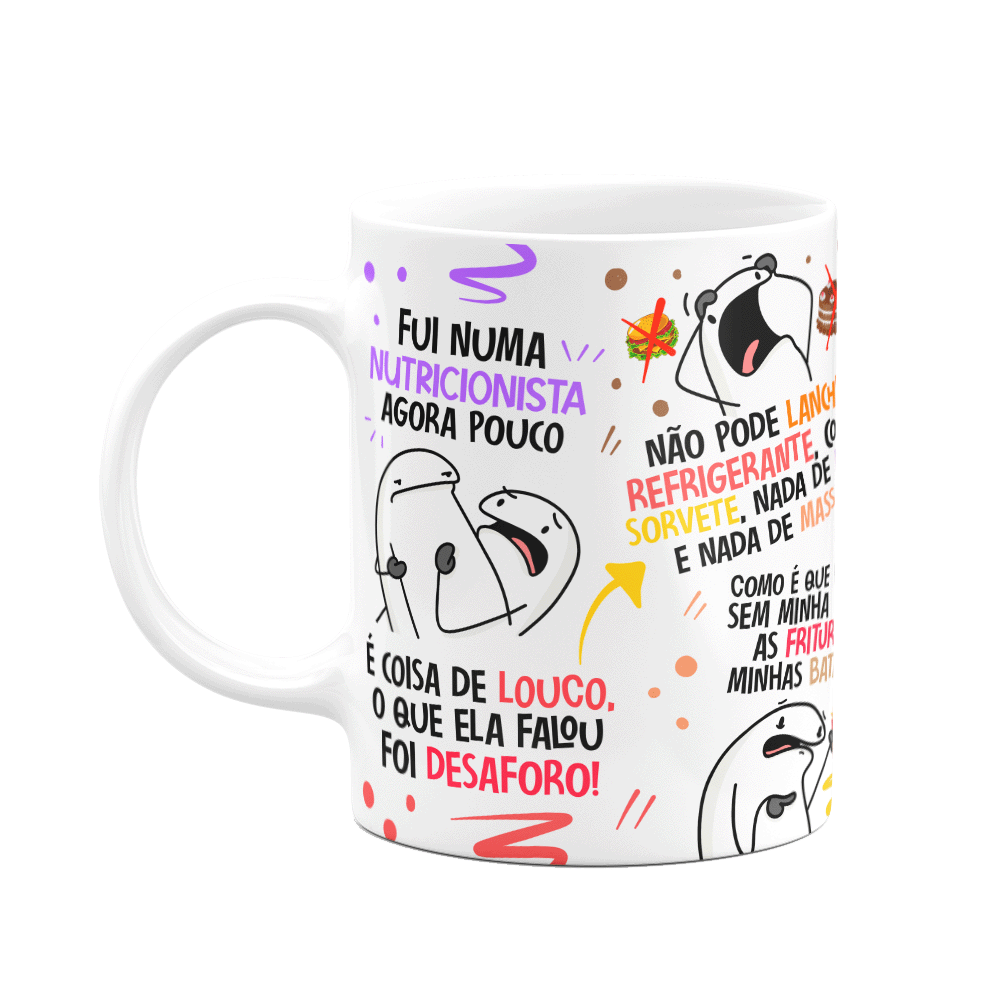 Caneca Divertida Flork - o Desaforo da Nutricionista