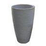 Kit 3 Vaso Planta 65x40 Oval Moderno Polietileno - CINZA CIMENTO 004 - 1