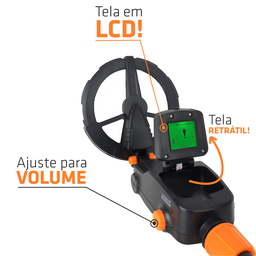 Detector de Metais Manual Portátil Tdet40 Trato - 4