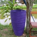 Ver imagem 1 de Kit 2 Vaso Planta 65x40 + 80x50 Oval Moderno Polietileno - LILAS VIOLETA 008