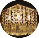 Ver imagem 3 de Lustre Plafon de Cristal Verdadeiro com Lâmpadas Bq Inclusas:20cm