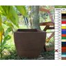 Kit Pronto Para Plantar Vaso Planta 30x30 + Argila + Terra Adubada - Moderno Trapézio Polietileno -  - 1