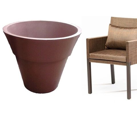 Vaso Planta 70x80 Ibiza Polietileno - AREIA 001