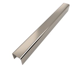 Perfil Listelo "u", Aço Inox 304, Brilho - 9 X 11 X 9 X 2980mm - 1