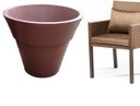 Ver imagem 1 de Vaso Planta 70x80 Ibiza Polietileno - BEGE CASTANHA 012