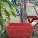 Ver imagem 2 de Kit 2 Vaso Planta 50x25 Jardineira Floreira Polietileno - TERRACOTA 016