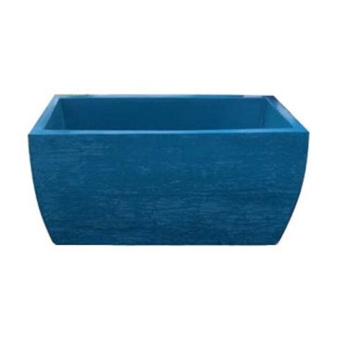 Kit 2 Vaso Planta 50x25 Jardineira Floreira Polietileno - AZUL TURQUESA 018