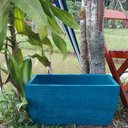 Ver imagem 2 de Kit 2 Vaso Planta 50x25 Jardineira Floreira Polietileno - AZUL TURQUESA 018