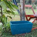 Ver imagem 3 de Kit 2 Vaso Planta 50x25 Jardineira Floreira Polietileno - AZUL TURQUESA 018