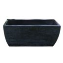 Ver imagem 1 de Kit 2 Vaso Planta 65x30 Jardineira Floreira Polietileno - PRETO 002