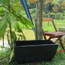 Ver imagem 3 de Kit 2 Vaso Planta 65x30 Jardineira Floreira Polietileno - PRETO 002