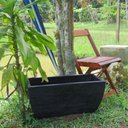 Ver imagem 2 de Kit 2 Vaso Planta 65x30 Jardineira Floreira Polietileno - PRETO 002
