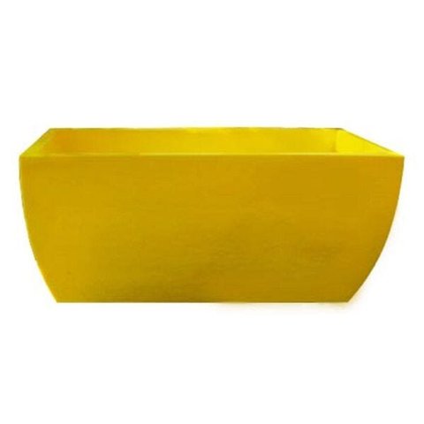 Kit 2 Vaso Planta 65x30 Jardineira Floreira Polietileno - AMARELO GIRASSOL 007