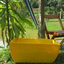 Ver imagem 2 de Kit 2 Vaso Planta 65x30 Jardineira Floreira Polietileno - AMARELO GIRASSOL 007