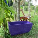 Ver imagem 2 de Kit 2 Vaso Planta 65x30 Jardineira Floreira Polietileno - LILAS VIOLETA 008