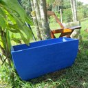 Ver imagem 3 de Kit 2 Vaso Planta 65x30 Jardineira Floreira Polietileno - AZUL ARARA 009