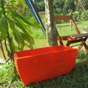 Ver imagem 3 de Kit 2 Vaso Planta 65x30 Jardineira Floreira Polietileno - LARANJA SUNSET 010