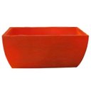 Ver imagem 1 de Kit 2 Vaso Planta 65x30 Jardineira Floreira Polietileno - LARANJA SUNSET 010