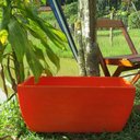 Ver imagem 2 de Kit 2 Vaso Planta 65x30 Jardineira Floreira Polietileno - LARANJA SUNSET 010