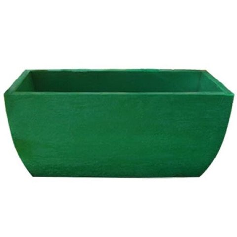 Kit 2 Vaso Planta 65x30 Jardineira Floreira Polietileno - VERDE BANDEIRA 011